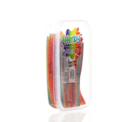 HERBY SOUR RAINBOW BELTS 10 OZ