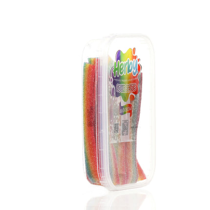 HERBY SOUR RAINBOW BELTS 10 OZ