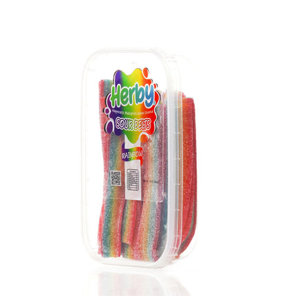 HERBY SOUR RAINBOW BELTS 10 OZ