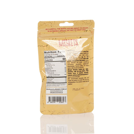 MISKETS MILK CHOCOLATE COATED DRIED BAKLAVA  WITH PISTACHIO