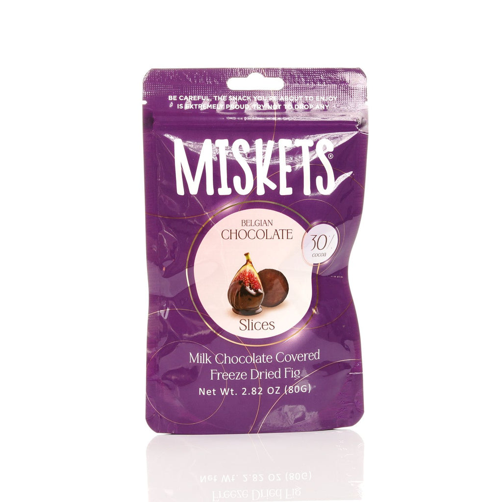 MISKETS MILK CHOCOLATE COATED FREEZE DRIED FIGS