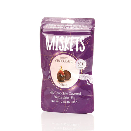 MISKETS MILK CHOCOLATE COATED FREEZE DRIED FIGS