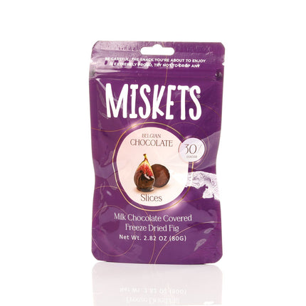 MISKETS MILK CHOCOLATE COATED FREEZE DRIED FIGS