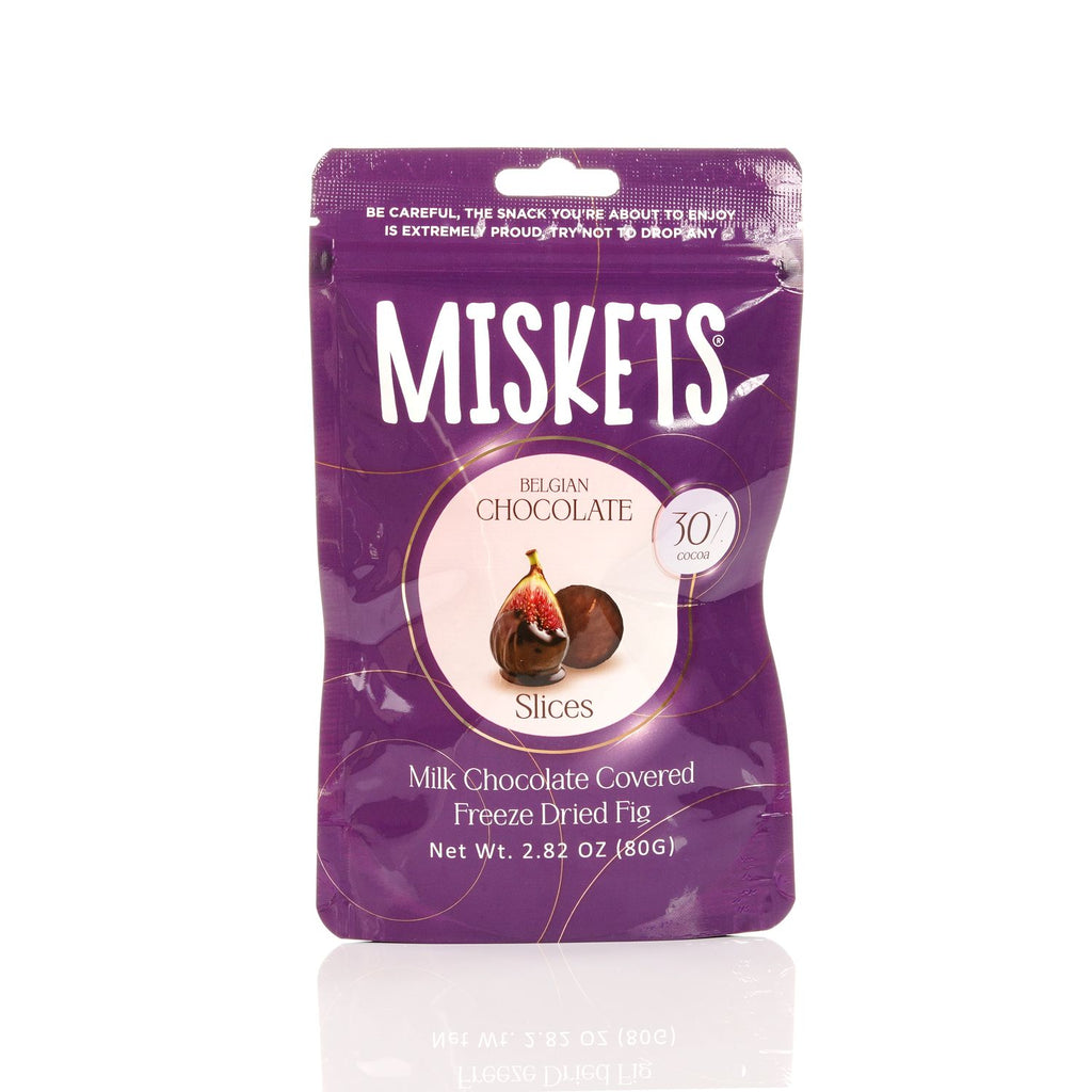 MISKETS MILK CHOCOLATE COATED FREEZE DRIED FIGS