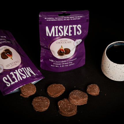 MISKETS MILK CHOCOLATE COATED FREEZE DRIED FIGS