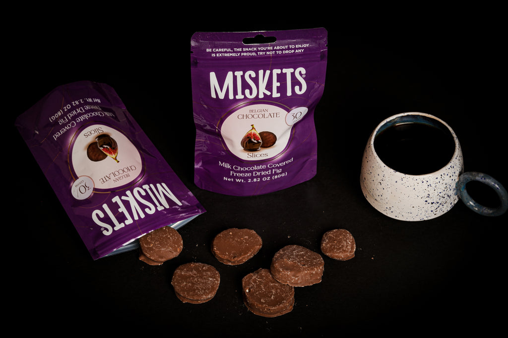 MISKETS MILK CHOCOLATE COATED FREEZE DRIED FIGS