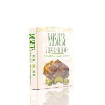 MISKETS MILK CHOCOLATE WITH CRISPY KADAYIF AND PISTACHIO FILLING  (100gr. Dubai Chocolate)