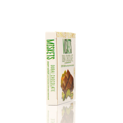 MISKETS MILK CHOCOLATE WITH CRISPY KADAYIF AND PISTACHIO FILLING  (100gr. Dubai Chocolate)