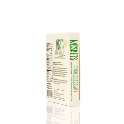 MISKETS MILK CHOCOLATE WITH CRISPY KADAYIF AND PISTACHIO FILLING  (100gr. Dubai Chocolate)