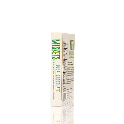 MISKETS MILK CHOCOLATE WITH CRISPY KADAYIF AND PISTACHIO FILLING  (100gr. Dubai Chocolate)