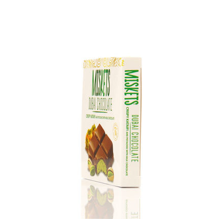 MISKETS MILK CHOCOLATE WITH CRISPY KADAYIF AND PISTACHIO FILLING  (100gr. Dubai Chocolate)