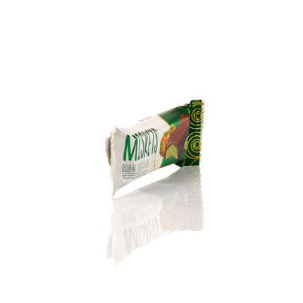 MISKETS MILK CHOCOLATE WITH CRISPY KADAYIF AND PISTACHIO FILLING (25gr.  Dubai Chocolate)