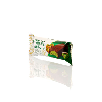 MISKETS MILK CHOCOLATE WITH CRISPY KADAYIF AND PISTACHIO FILLING (25gr.  Dubai Chocolate)