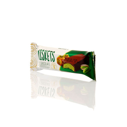 MISKETS MILK CHOCOLATE WITH CRISPY KADAYIF AND PISTACHIO FILLING (25gr.  Dubai Chocolate)
