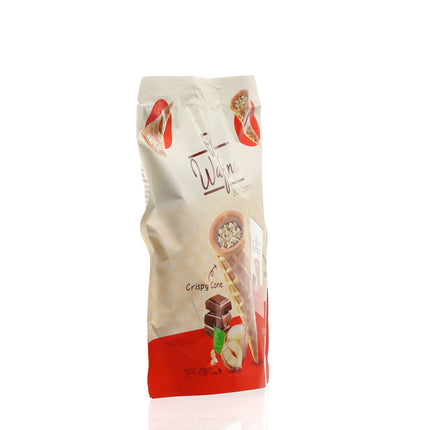 WAFINO WAFFLE CONES FILLED WITH MILK CHOCOLATE AND HAZELNUT CREAM(100gr)