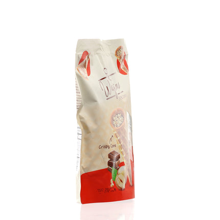 WAFINO WAFFLE CONES FILLED WITH MILK CHOCOLATE AND HAZELNUT CREAM(100gr)