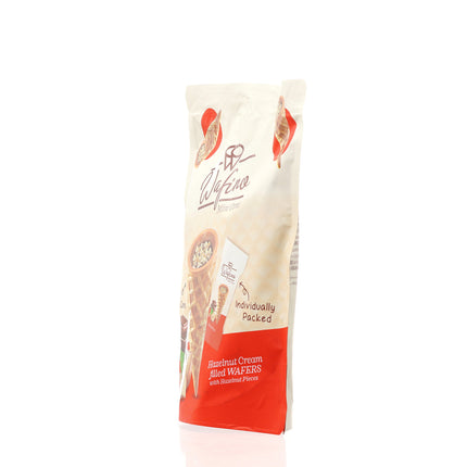 WAFINO WAFFLE CONES FILLED WITH MILK CHOCOLATE AND HAZELNUT CREAM(100gr)