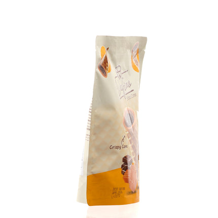 WAFINO WAFFLE CONES FILLED WITH MILK CHOCOLATE AND CARAMEL CREAM (100gr)
