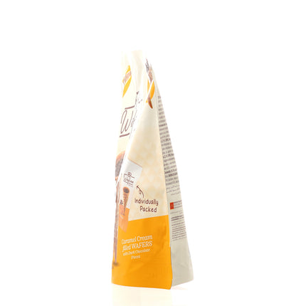 WAFINO WAFFLE CONES FILLED WITH MILK CHOCOLATE AND CARAMEL CREAM (100gr)