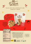WAFINO WAFFLE CONES FILLED WITH MILK CHOCOLATE AND HAZELNUT CREAM(100gr)