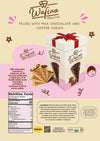 WAFINO WAFFLE CONES FILLED WITH MILK CHOCOLATE AND COFFEE CREAM