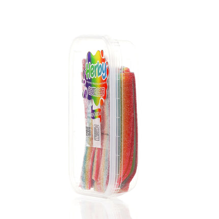 HERBY SOUR RAINBOW BELTS 10 OZ