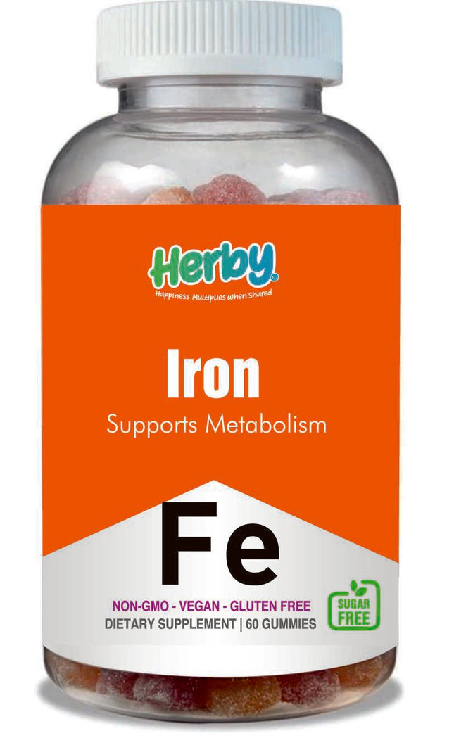 Iron Dietary Supplement Support Metabolism, 60 Gummies