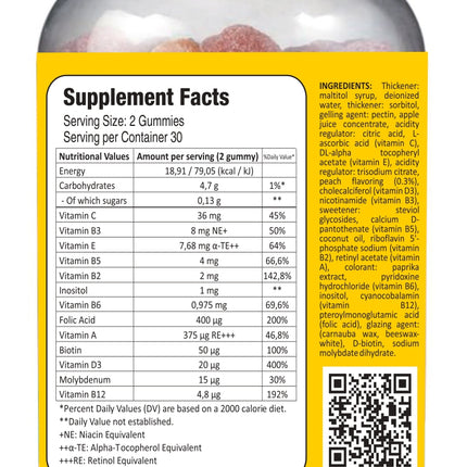 Multivitamin Kids, Dietary Supplement Daily Vitamin & Minerals