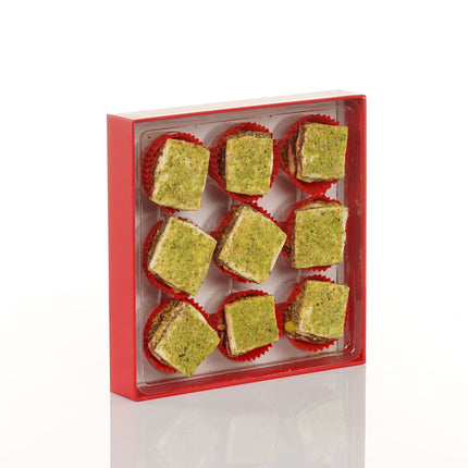 BAKLAVA LOKUM WITH CHOCOLATE AND PISTACHIO 9 PACK