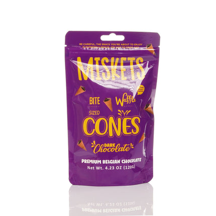 MISKETS WAFFLE CONES FILLED WITH DARK CHOCOLATE