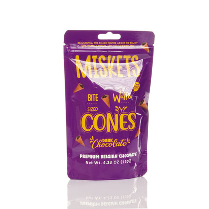 MISKETS WAFFLE CONES FILLED WITH DARK CHOCOLATE