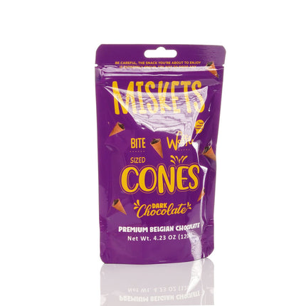 MISKETS WAFFLE CONES FILLED WITH DARK CHOCOLATE