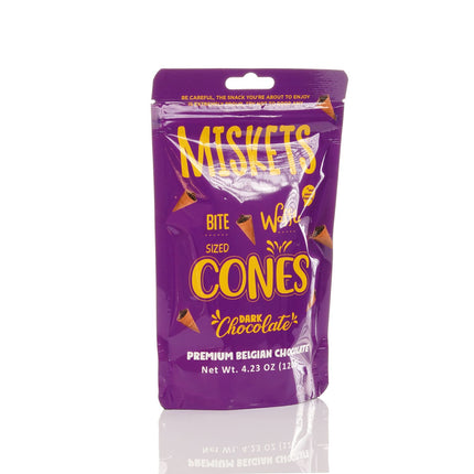 MISKETS WAFFLE CONES FILLED WITH DARK CHOCOLATE