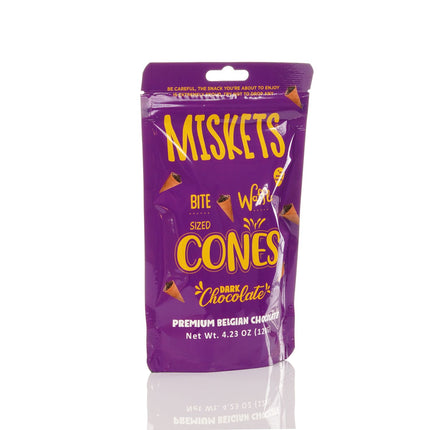 MISKETS WAFFLE CONES FILLED WITH DARK CHOCOLATE