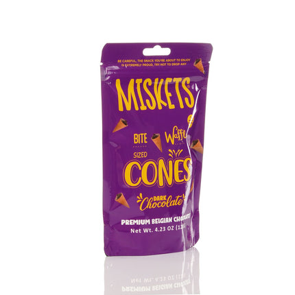 MISKETS WAFFLE CONES FILLED WITH DARK CHOCOLATE