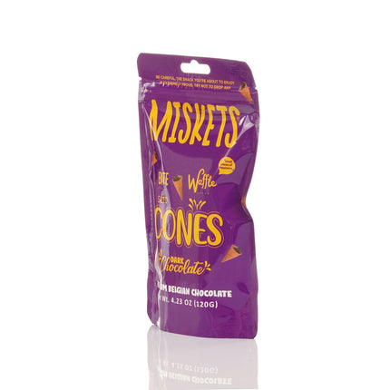 MISKETS WAFFLE CONES FILLED WITH DARK CHOCOLATE