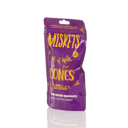MISKETS WAFFLE CONES FILLED WITH DARK CHOCOLATE