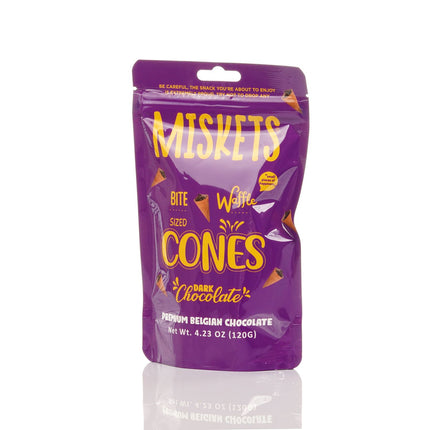 MISKETS WAFFLE CONES FILLED WITH DARK CHOCOLATE