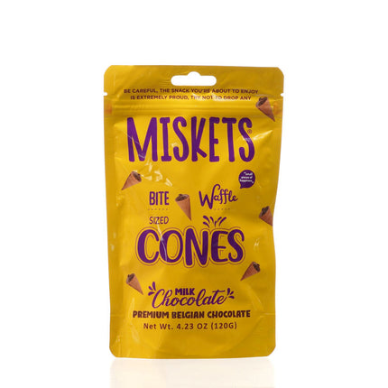 MISKETS WAFFLE CONES FILLED WITH MILK CHOCOLATE