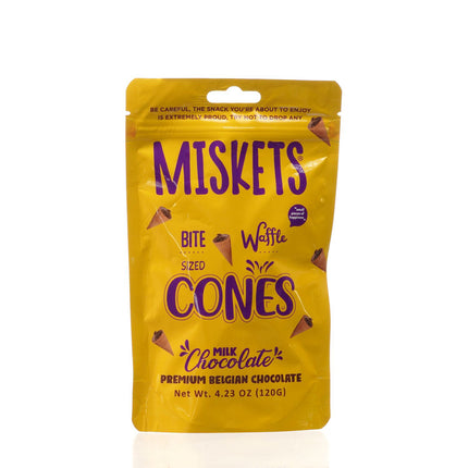 MISKETS WAFFLE CONES FILLED WITH MILK CHOCOLATE