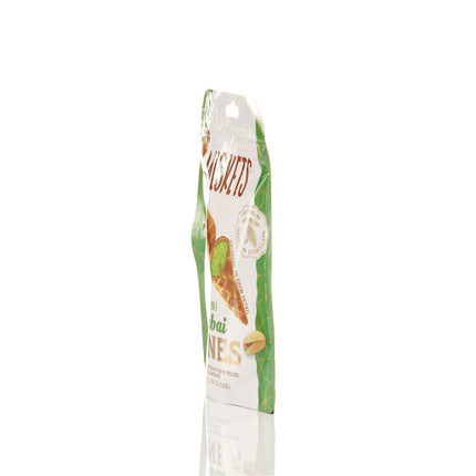 MISKETS WAFFLE CONES FILLED WITH PISTACHIO CREAM AND MILK CHOCOLATE (50 gr.  Dubai Chocolate Cones)