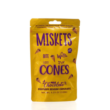 MISKETS WAFFLE CONES FILLED WITH MILK CHOCOLATE