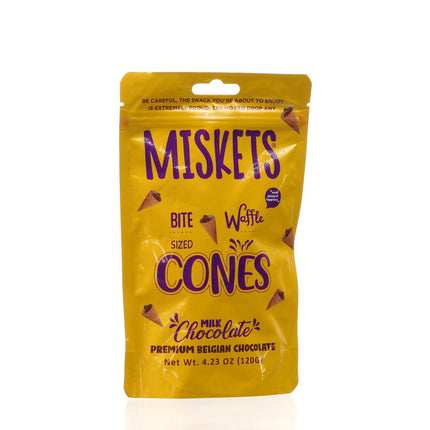 MISKETS WAFFLE CONES FILLED WITH MILK CHOCOLATE