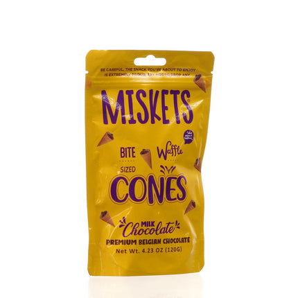 MISKETS WAFFLE CONES FILLED WITH MILK CHOCOLATE