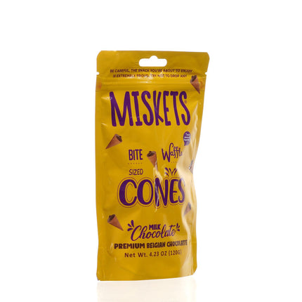 MISKETS WAFFLE CONES FILLED WITH MILK CHOCOLATE