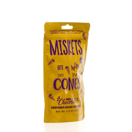 MISKETS WAFFLE CONES FILLED WITH MILK CHOCOLATE