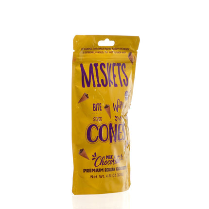 MISKETS WAFFLE CONES FILLED WITH MILK CHOCOLATE