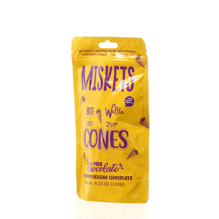MISKETS WAFFLE CONES FILLED WITH MILK CHOCOLATE