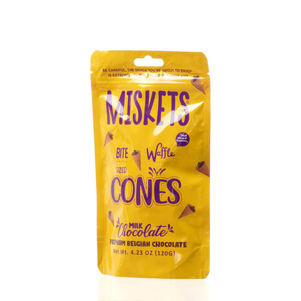 MISKETS WAFFLE CONES FILLED WITH MILK CHOCOLATE