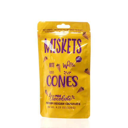 MISKETS WAFFLE CONES FILLED WITH MILK CHOCOLATE